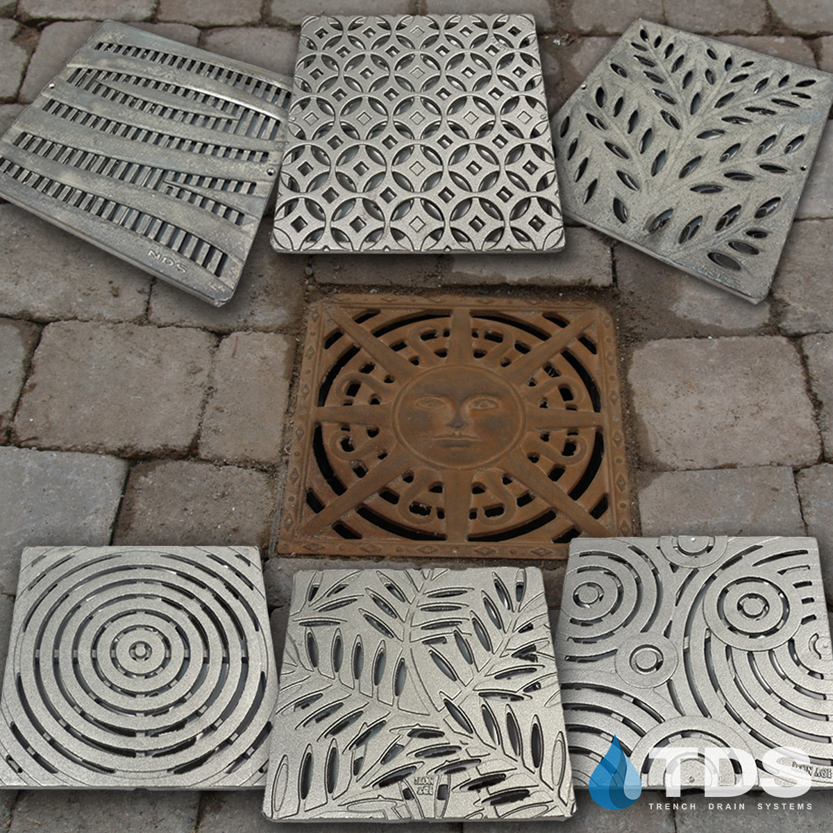 Trench Drain Systems 9", 12", 18", 24" Catch Basin Kit Trench Drain